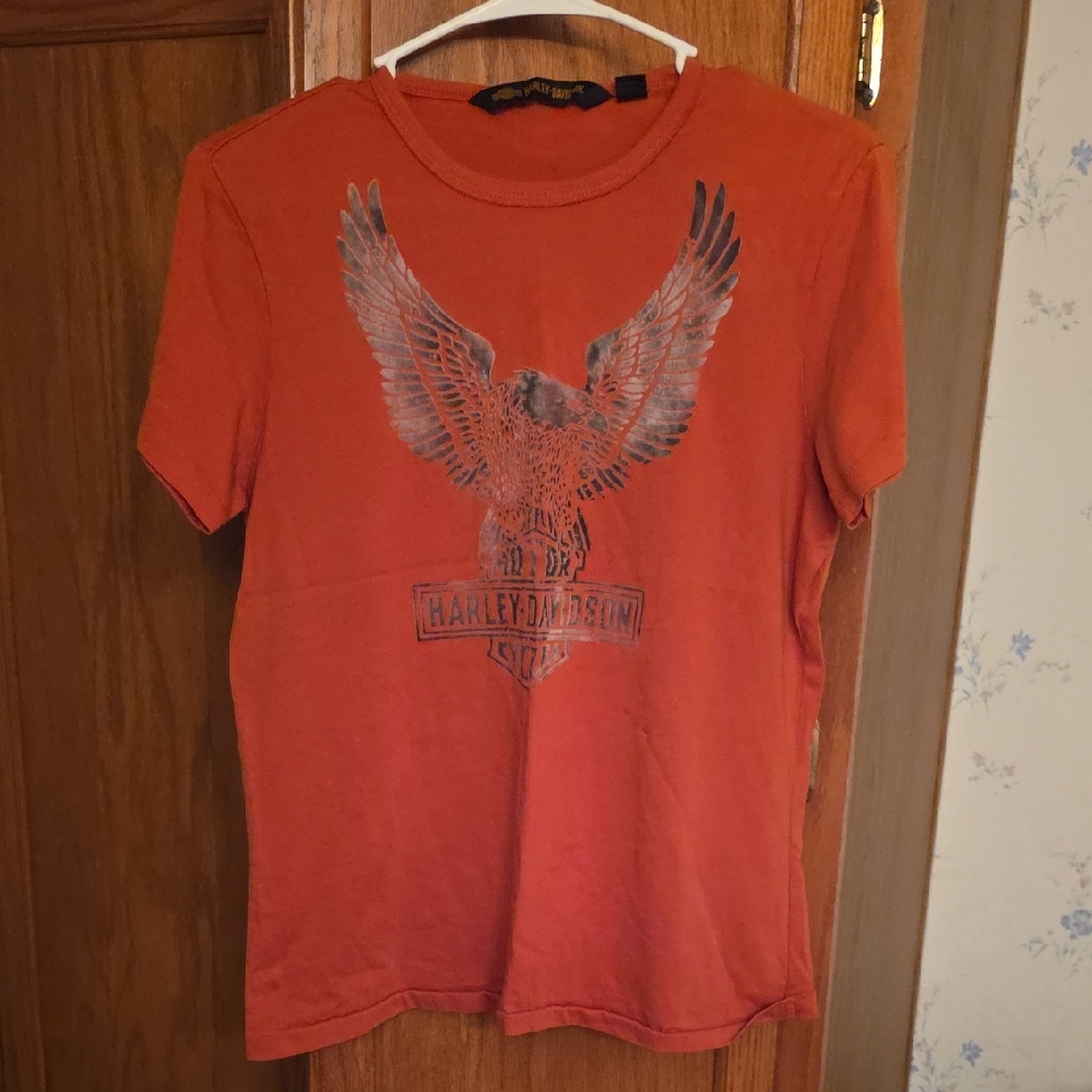 Harley-Davidson Rust Graphic Tee with Eagle Design